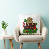 クリスマス子犬 クッション (椅子)