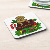 クリスマス子犬 コースター (左側)