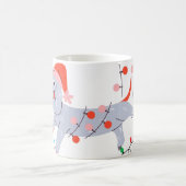 クリスマス子犬 コーヒーマグカップ (中央)