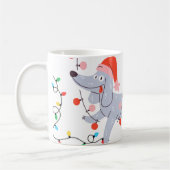 クリスマス子犬 コーヒーマグカップ (左)