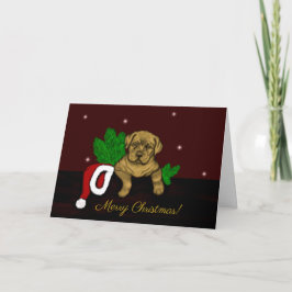 クリスマス子犬 シーズンカード