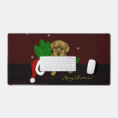 クリスマス子犬 デスクマット (キーボード&マウス)