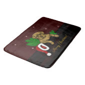 クリスマス子犬 バスマット (アングル)