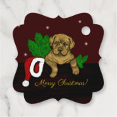 クリスマス子犬 フェイバータグ (裏面)