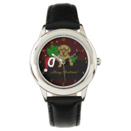 クリスマス子犬 腕時計