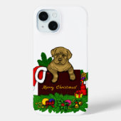 クリスマス子犬 Case-Mate iPhoneケース (裏面)