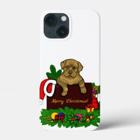 クリスマス子犬 Case-Mate iPhoneケース (裏面)