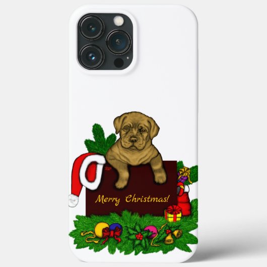クリスマス子犬 Case-Mate iPhoneケース (裏面)