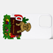 クリスマス子犬 Case-Mate iPhoneケース (裏面 (横))