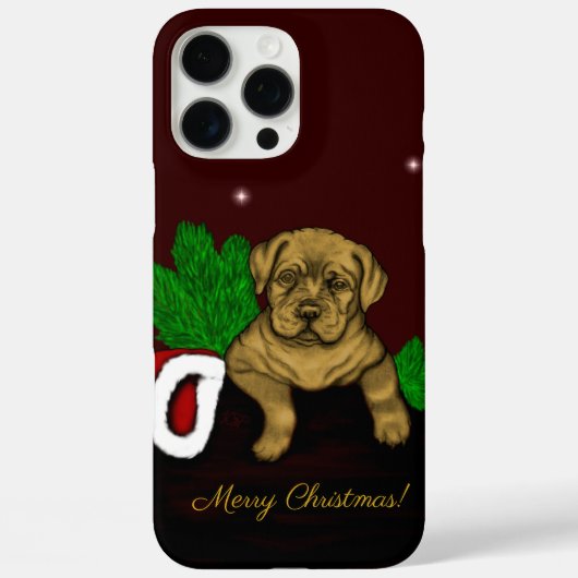 クリスマス子犬 Case-Mate iPhoneケース (裏面)