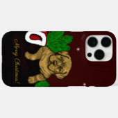 クリスマス子犬 Case-Mate iPhoneケース (裏面 (横))