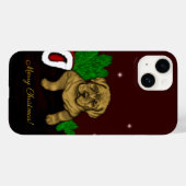クリスマス子犬 Case-Mate iPhoneケース (裏面 (横))