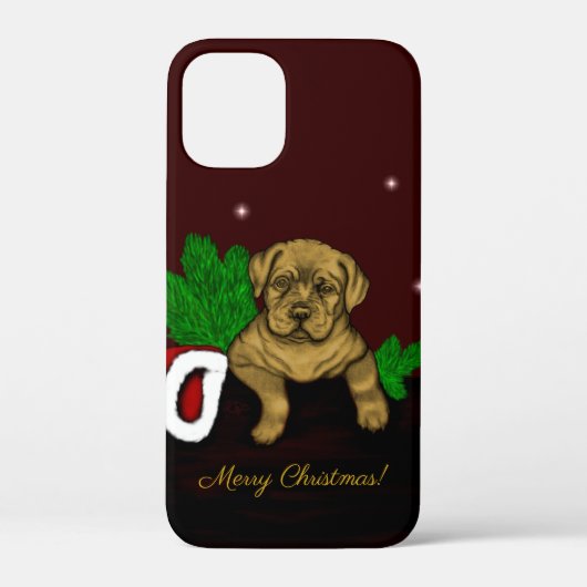 クリスマス子犬 Case-Mate iPhoneケース (裏面)