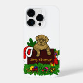 クリスマス子犬 iPhoneケース (裏面)