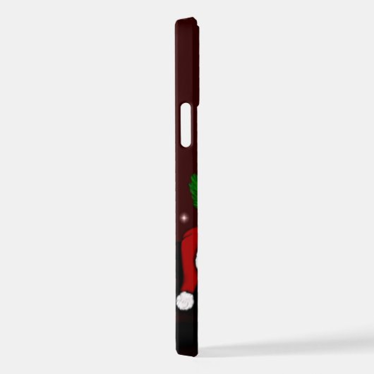 クリスマス子犬 iPhoneケース (右側面)