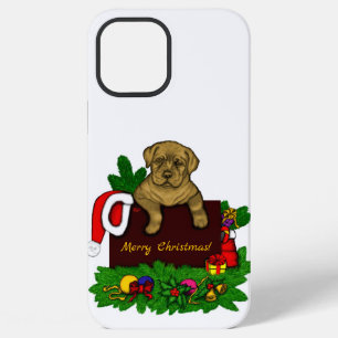 クリスマス子犬 iPhone 12 PRO MAXケース