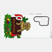 クリスマス子犬 SAMSUNG GALAXYケース (裏面横)