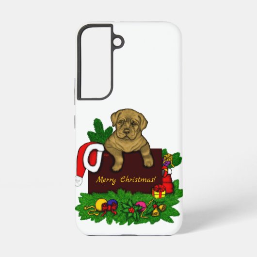 クリスマス子犬 SAMSUNG GALAXYケース (裏面)