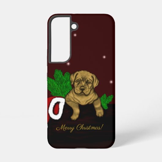 クリスマス子犬 SAMSUNG GALAXYケース (裏面)