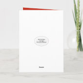 クリスマス子猫ウォッチング（鳥）ショウジョウコウカンチョウ カード (裏面)