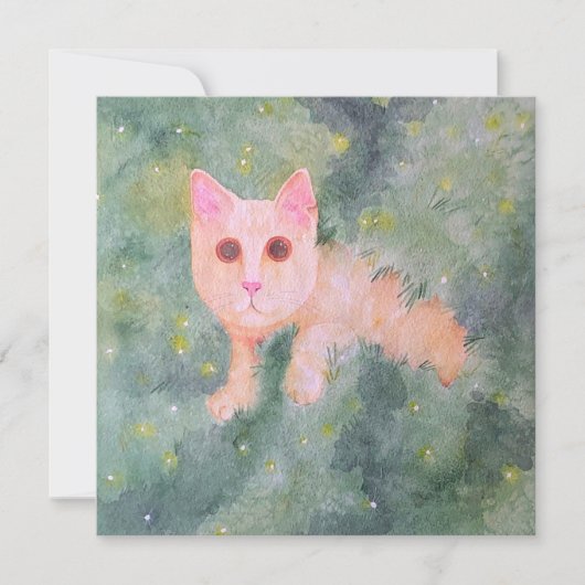 クリスマス子猫カード シーズンカード (正面)