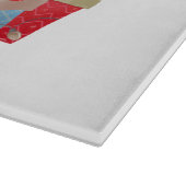 クリスマス子猫ガラス切断板 カッティングボード (角)