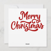 クリスマス子猫グリーティングカード シーズンカード (裏面)