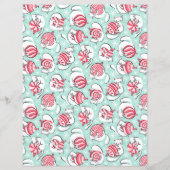 クリスマス子猫スクラップブック紙 (正面)