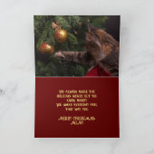 クリスマス子猫ママ用クリスマスカード サンキューカード (内部)