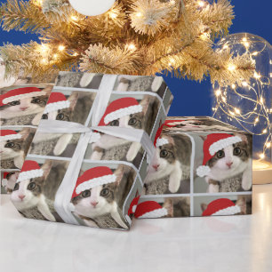 クリスマス子猫ラッピング紙 ラッピングペーパー