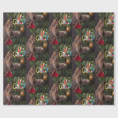 クリスマス子猫ラッピング紙 ラッピングペーパー (フラット)