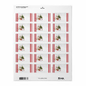 クリスマス子猫住所 シール (フルシート)