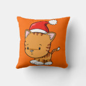 クリスマス子猫「かぼちゃ」枕 クッション (裏面)