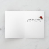 クリスマス子猫 – クリスマスカード (内部)