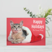 クリスマス子猫 シーズンカード (スタンド正面)