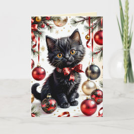 クリスマス子猫&ボーブルNo.1 カード