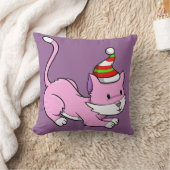 クリスマス子猫「モリー」枕 クッション (ブランケット)