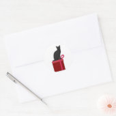 クリスマス子猫 ラウンドシール (封筒)
