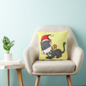クリスマス子猫「ルーシー」枕 クッション (椅子)