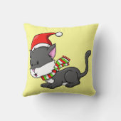 クリスマス子猫「ルーシー」枕 クッション (裏面)