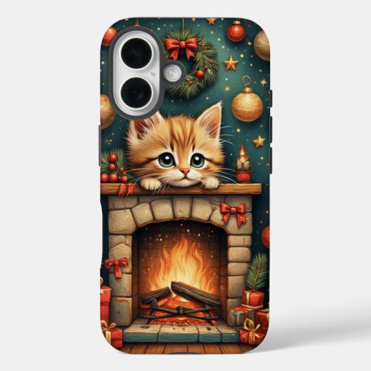 クリスマス子猫 Case-Mate iPhoneケース (裏面)