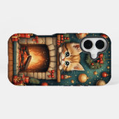 クリスマス子猫 iPhone 16ケース (裏面横)