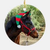 クリスマス子馬 セラミックオーナメント (裏面)