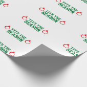 クリスマス季節のおもしろいな休日 ラッピングペーパー (角)