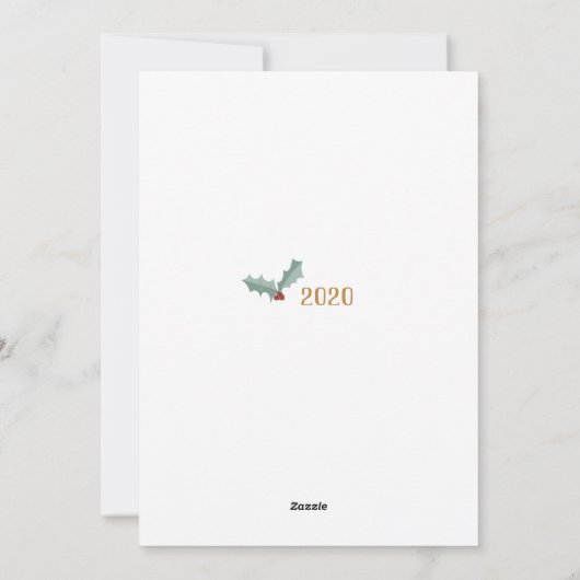 クリスマス季節のカード シーズンカード (裏面)