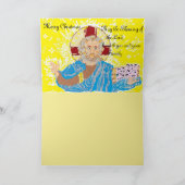 クリスマス宗教的グリーティングカード シーズンカード (内部)