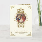 クリスマス宗教的出生イエスメリージョセフ シーズンカード (正面)