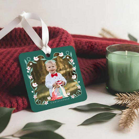 クリスマス宗教的出生シーンフォトキープサケ メタルオーナメント