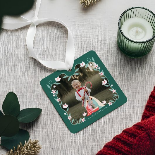 クリスマス宗教的出生シーンフォトキープサケ メタルオーナメント