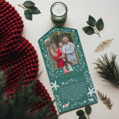 クリスマス宗教的出生シーン家族の写真 オールインワン招待状